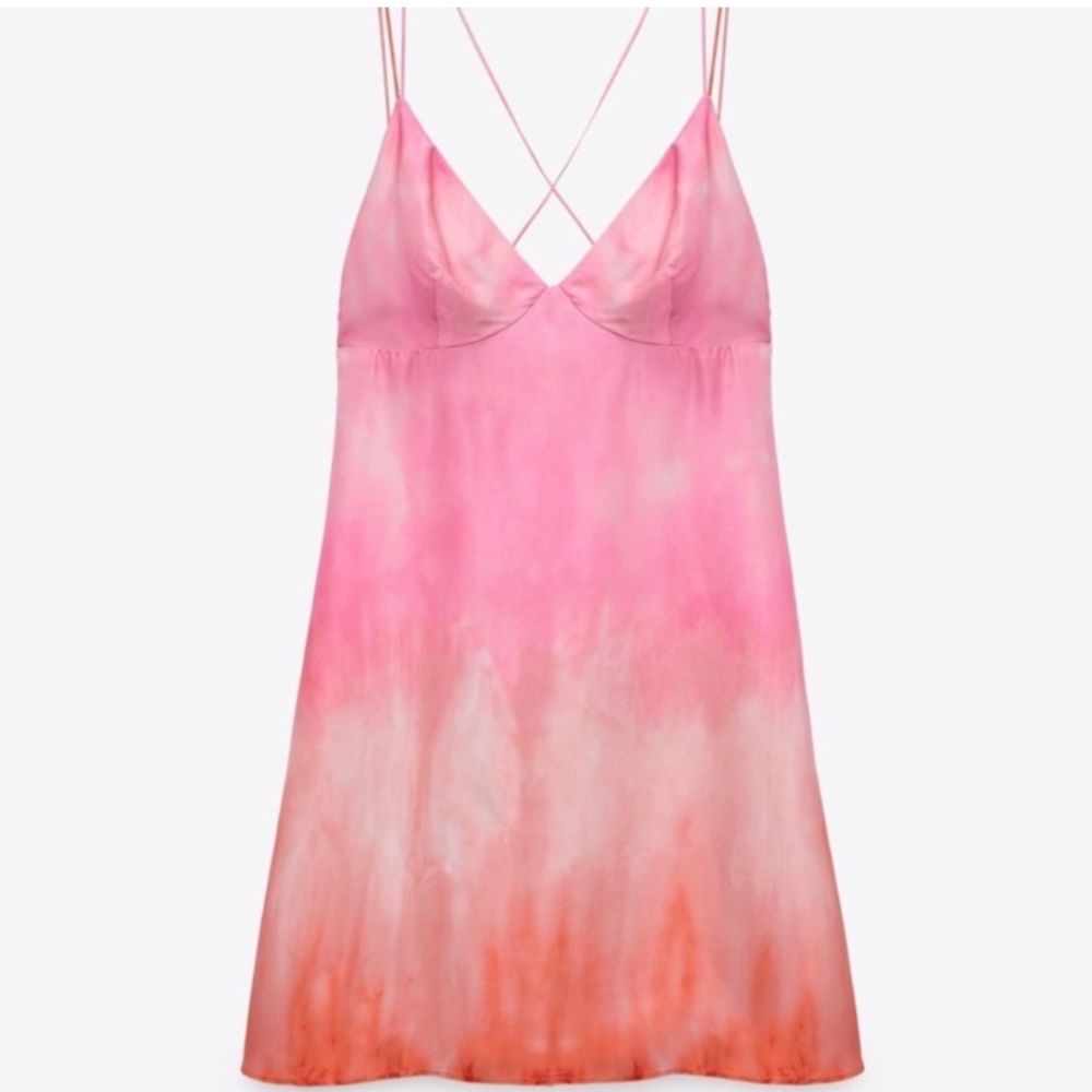 Zara Tie Dye Slip Dress